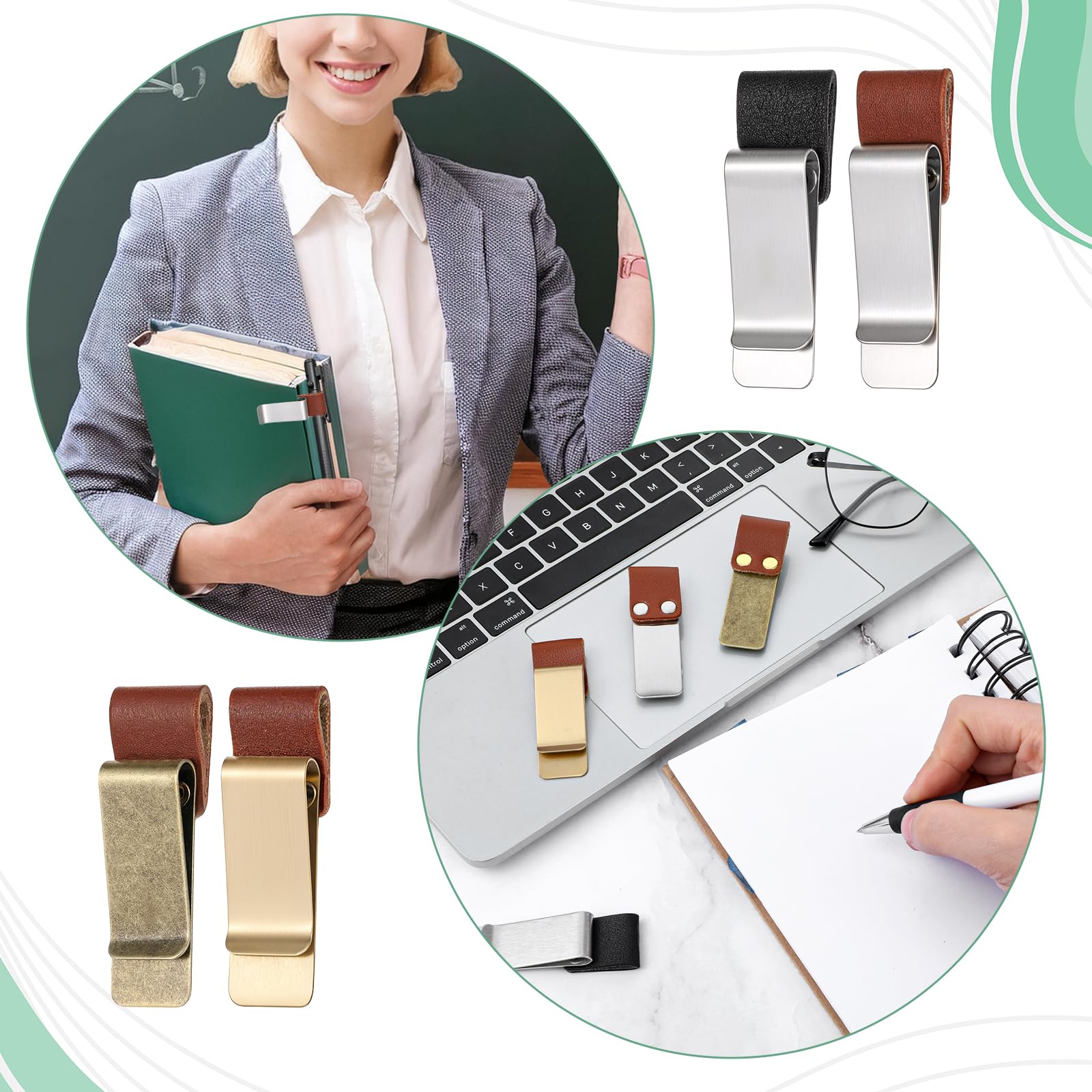 Wsicse 4pcs Pen Holder For Notebook Include Pu Leather Pen | Desertcart - View #6