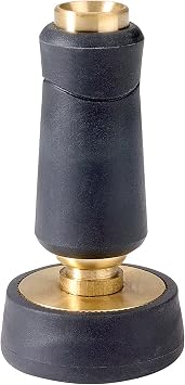 Gilmour Heavy Duty Twist Hose Nozzle with Rubber Grip, Water Hose Nozzle for Cleaning and Watering, Garden Hose Nozzle with Adjustable Spray