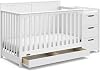 Graco Hadley 5-in-1 Crib & Changer, White