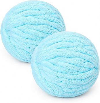 Chunky Yarn for Hand Knitting 250g x 2, Super Soft Thick Wool