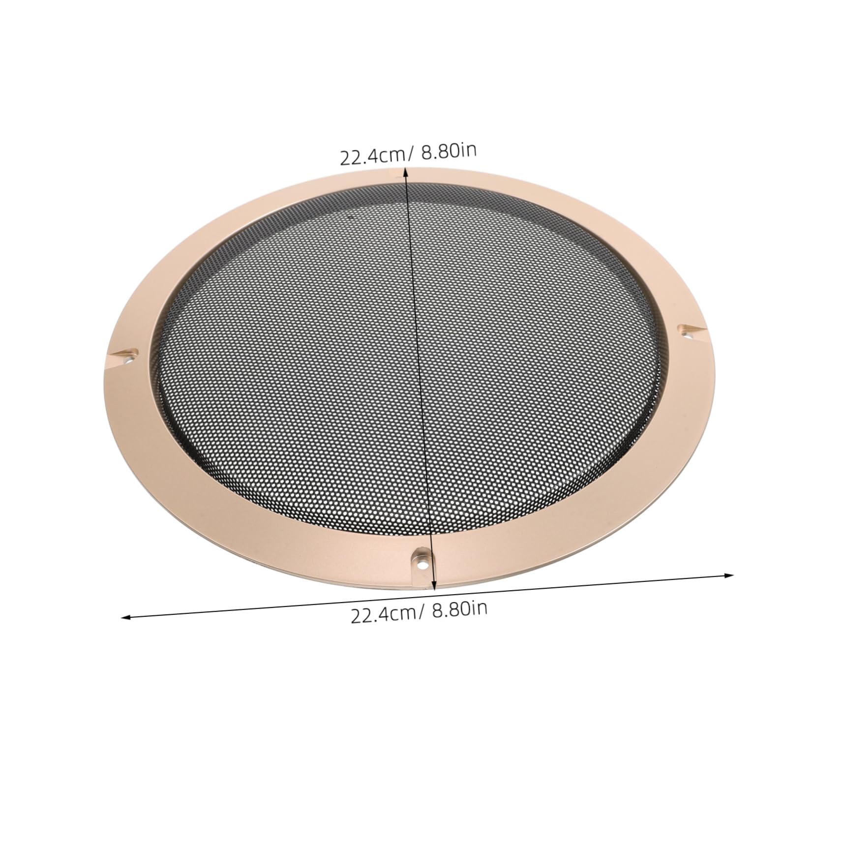 Beatifufu Metal Speaker Mesh Cover Round Speaker Grill Decorative for Systems Easy to Install Trim