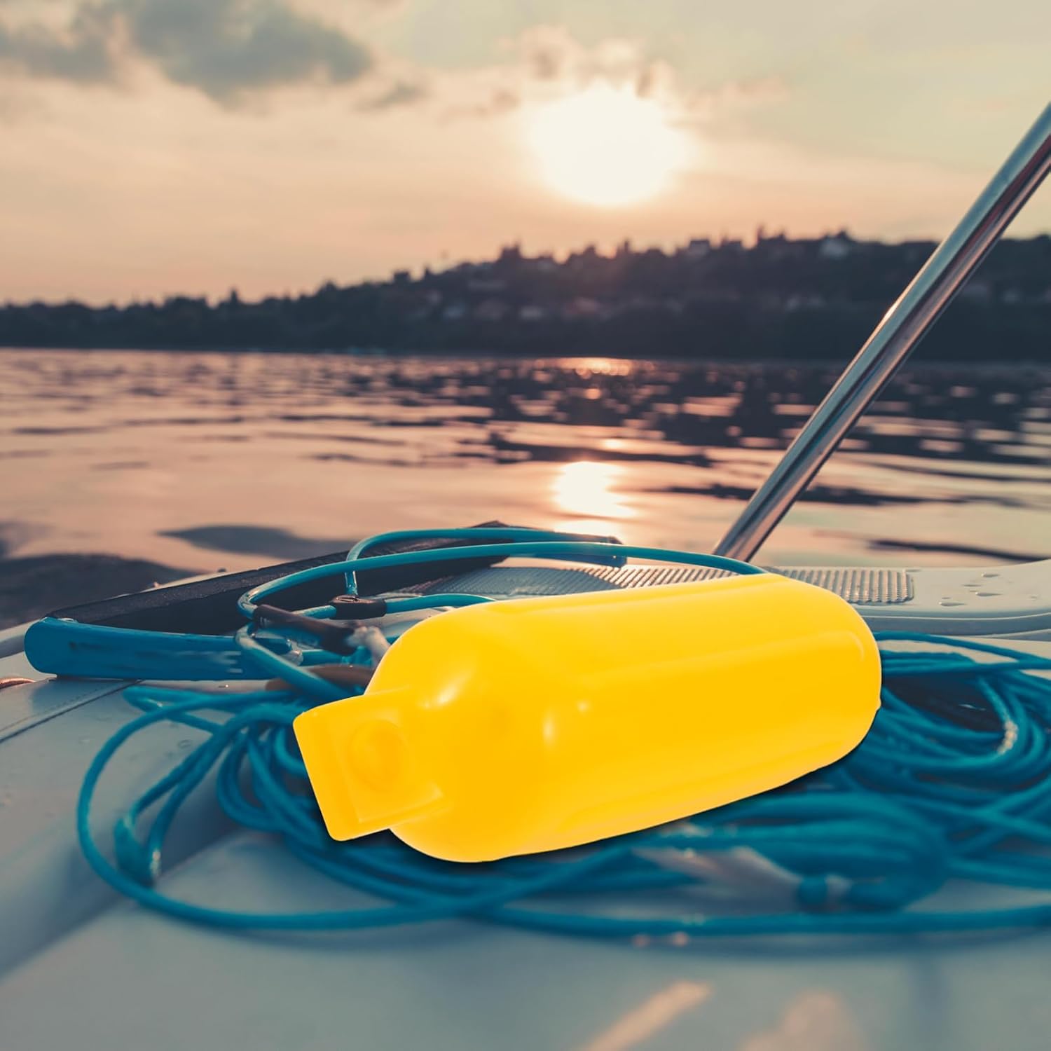 Toddmomy Yacht Docking Protector Inflatable Boat Bumper Easy to Inflate and Use Stain and for Yachts and Docks