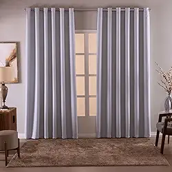 Cortina Blackout/Blecaute Em Tecido Corta Luz Para Sala, Quarto e Escritorio 2,70M x 1,80M | (2,70M X 1,80M) Com Ilhós Cromado (Branco)