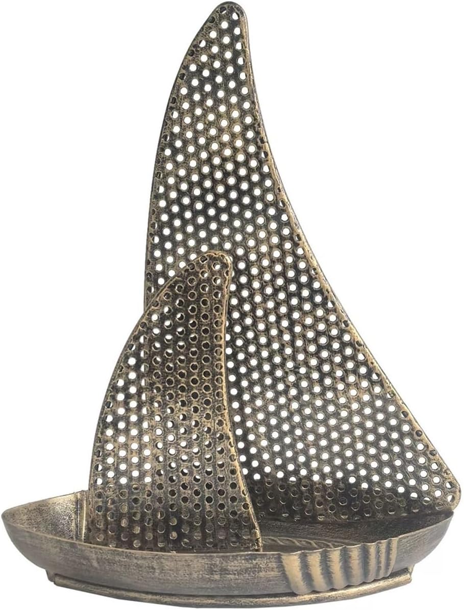 Aesthetic Vintage Sailboat Metal Earring Organizer Holder