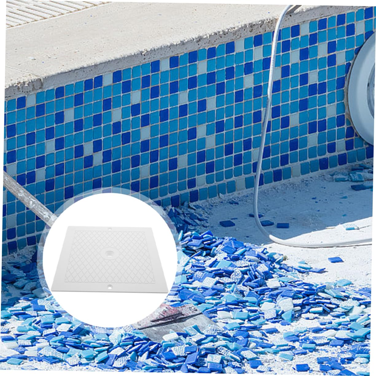 ifundom 2 Tapas para Skimmer de Piscina de 10x10 Pulgadas, Repuesto Fácil de Instalar de PP para Mantenimiento de Piscina Que Previene Salpicaduras