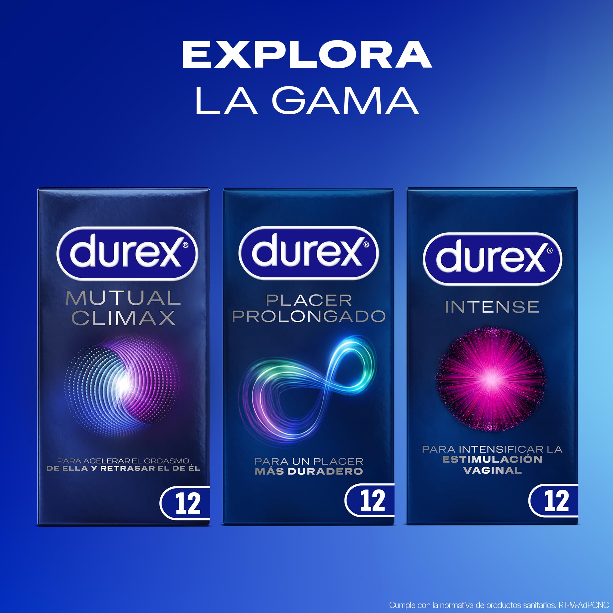 Durex Mutual Clímax Preservativos Con Puntos Y Estrías Para Ella Y Efecto Retardante Eyaculación para Él - 6x12 condones