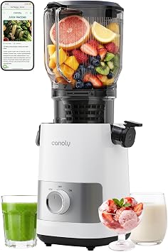 Canoly 3-in-1 Cold Press Juicer C07, Makes Juice & Sorbet & Nut Milk