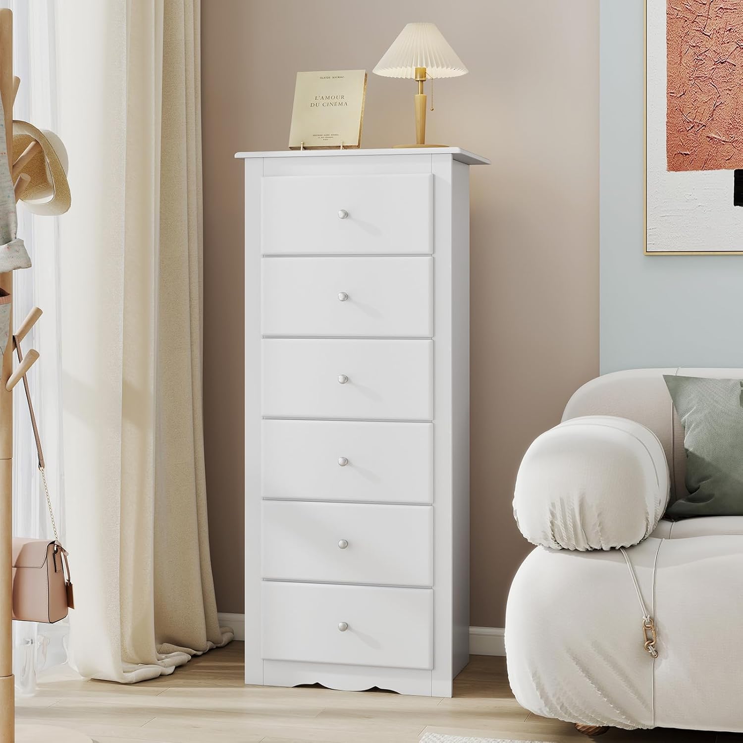 Giantex dresser features including easy-to-clean surface