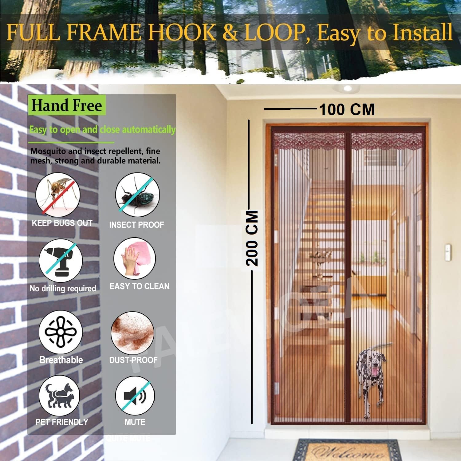 Magnetic Mosquito Net - Keep Bugs Out! -2