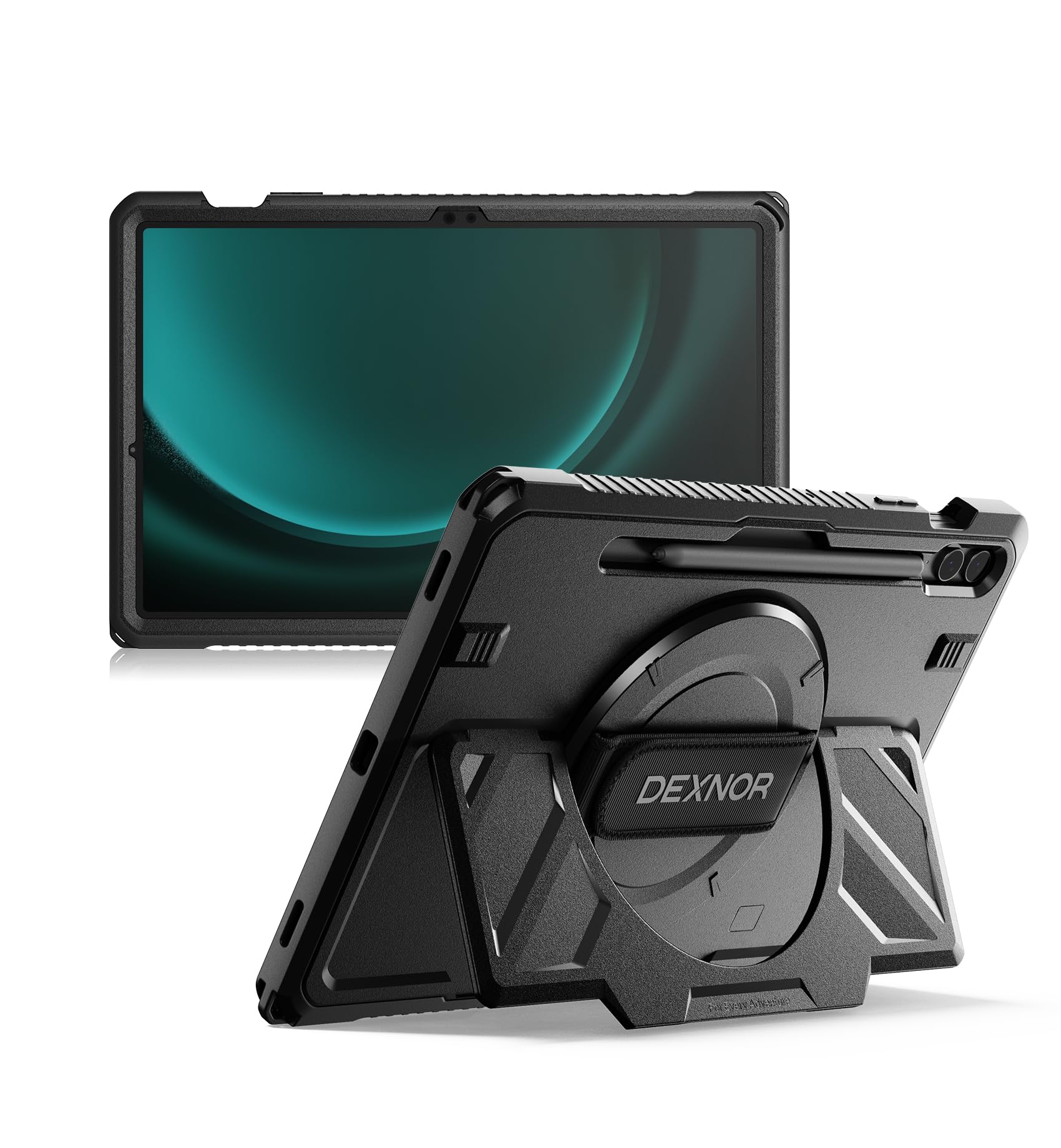 Dexnor Case for Samsung Galaxy Tab S9 FE+ Plus 12.4" Extra-Wide Stand