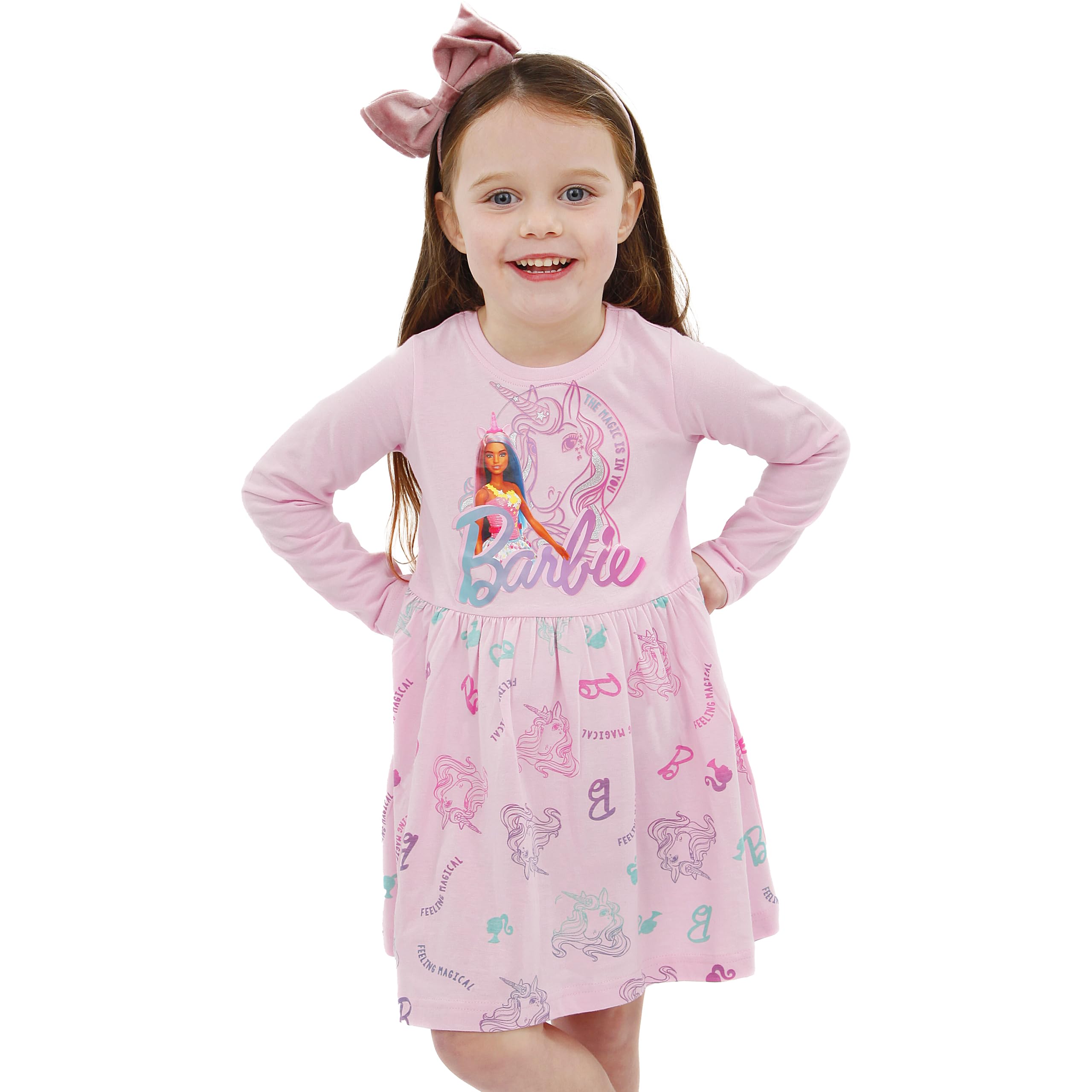 Barbie Kleidung | Einhorn Kleid Für Madchen | Glitzer Kleid Mädchen