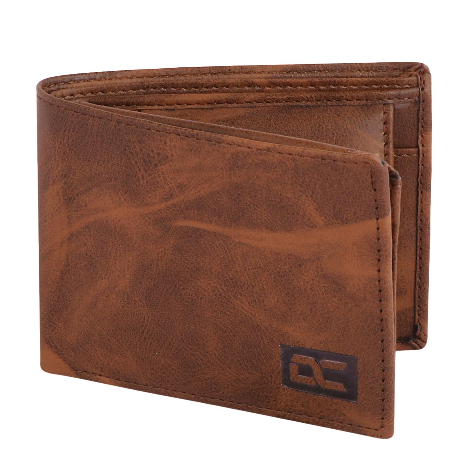 dezire crafts Premium Leather Wallet for Men | 2 ID Windows | Hidden Pockets | Coin & Card Organizer | Timeless Design | Gift for Men (Brown O)-picture-27