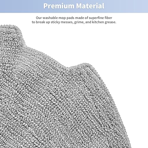 Miniatura 5 de Paño de trapeador lavable de repuesto para Eufy RoboVac G30 Hybrid, Eufy G20 Hybrid, Eufy G10 Hybrid, juego de accesorios de almohadillas para