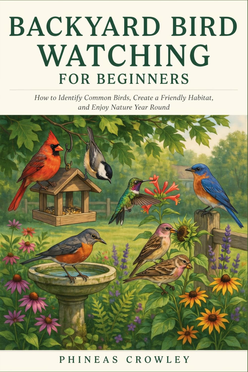 Backyard Bird Watching for Beginners: How to Identify Common Birds, Creating a Friendly Habitat, and Enjoying Nature Year Round