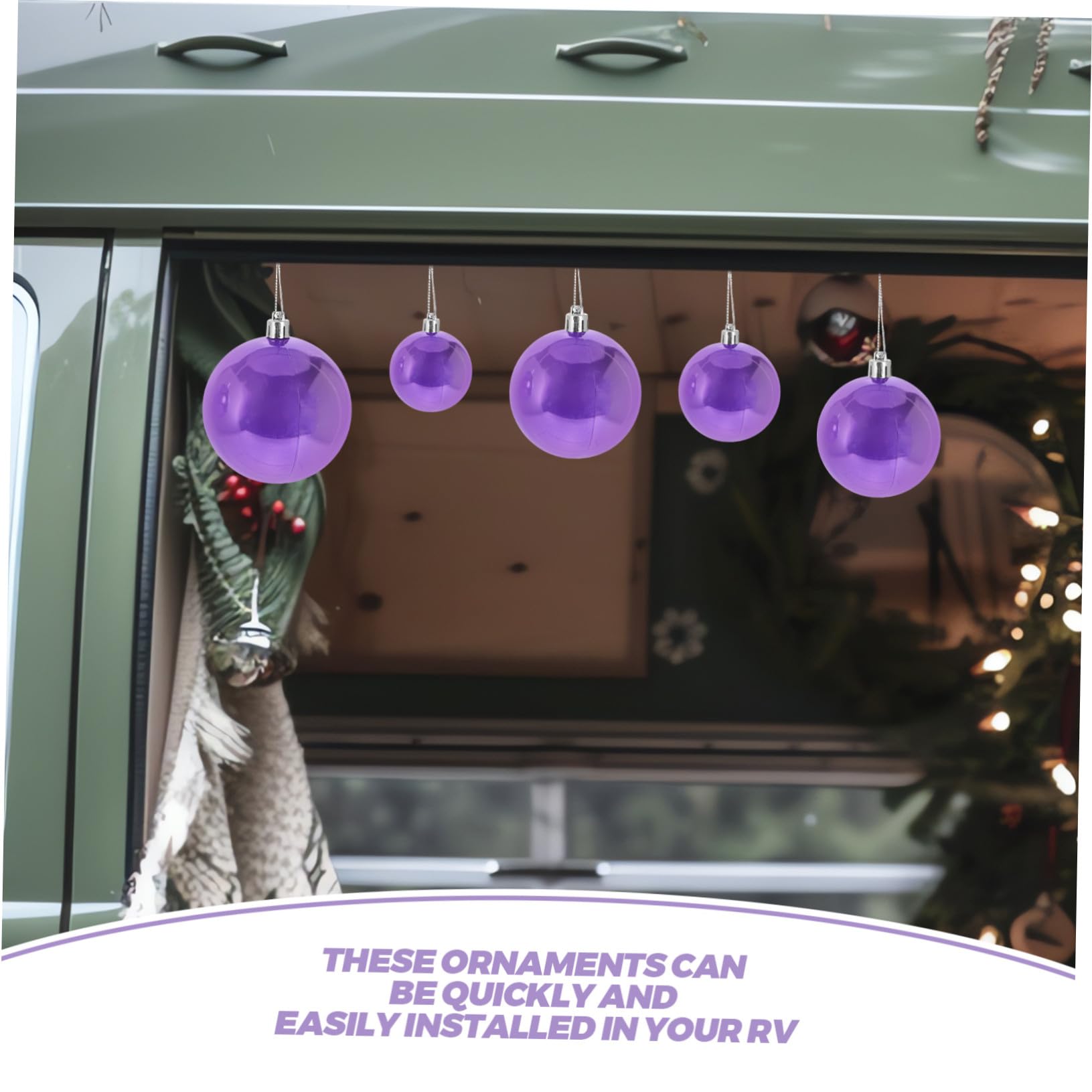 POPETPOP 37pezzi Palline di Natale Sospese Ornamenti Forma di Palla di Decorazioni Fiori per Alberi di Natale e Feste di Capodanno Infrangibili e Facili da Appendere