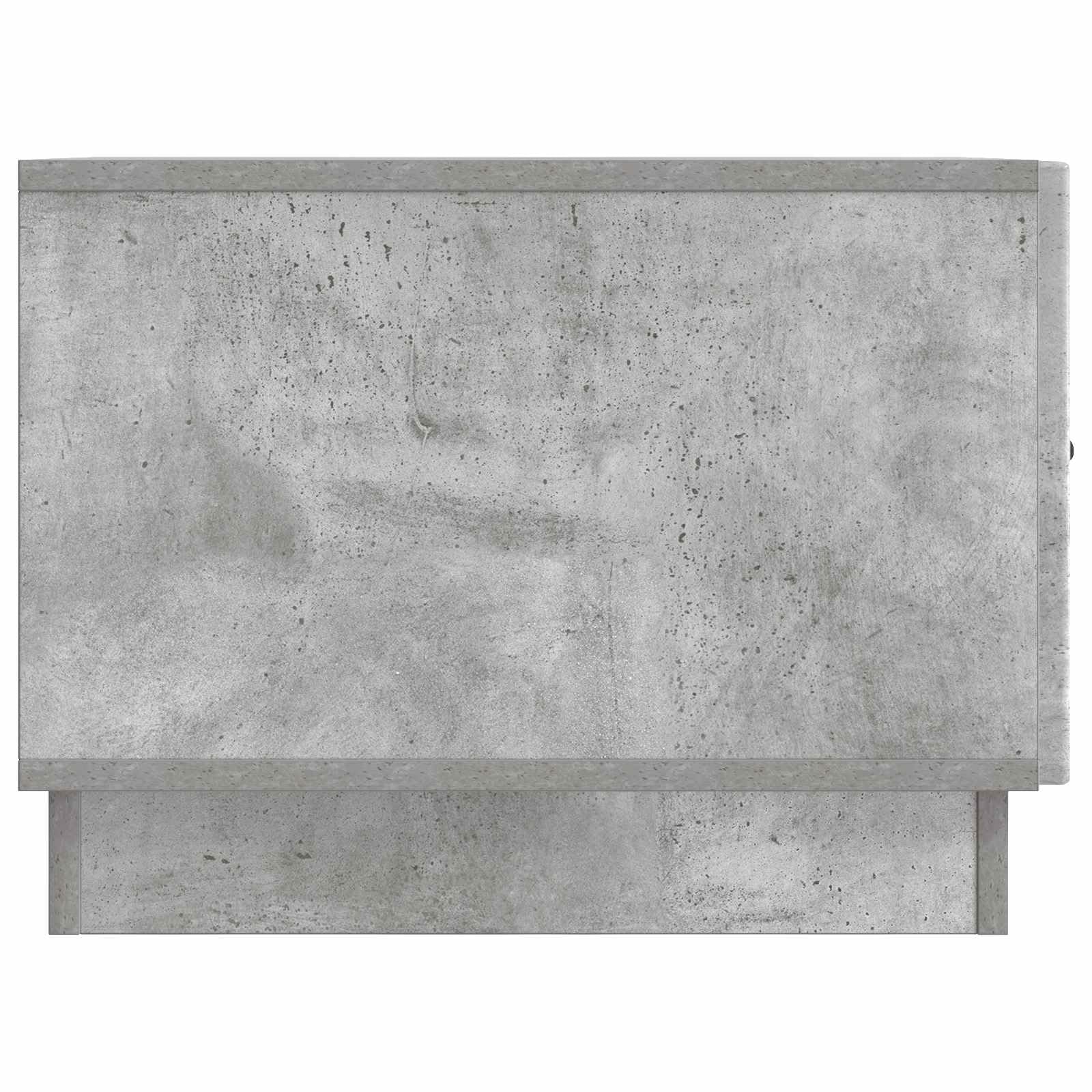 Stolik kawowy do salonu z szufladą szary beton 49 x 50 x 37 cm