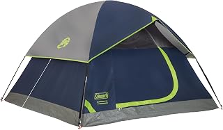Coleman Sundome Camping Tent with Rainfly: 2/3/4/6 Person Weatherproof Tent, Sets Up in 10 Mins for Festivals & Backyard
