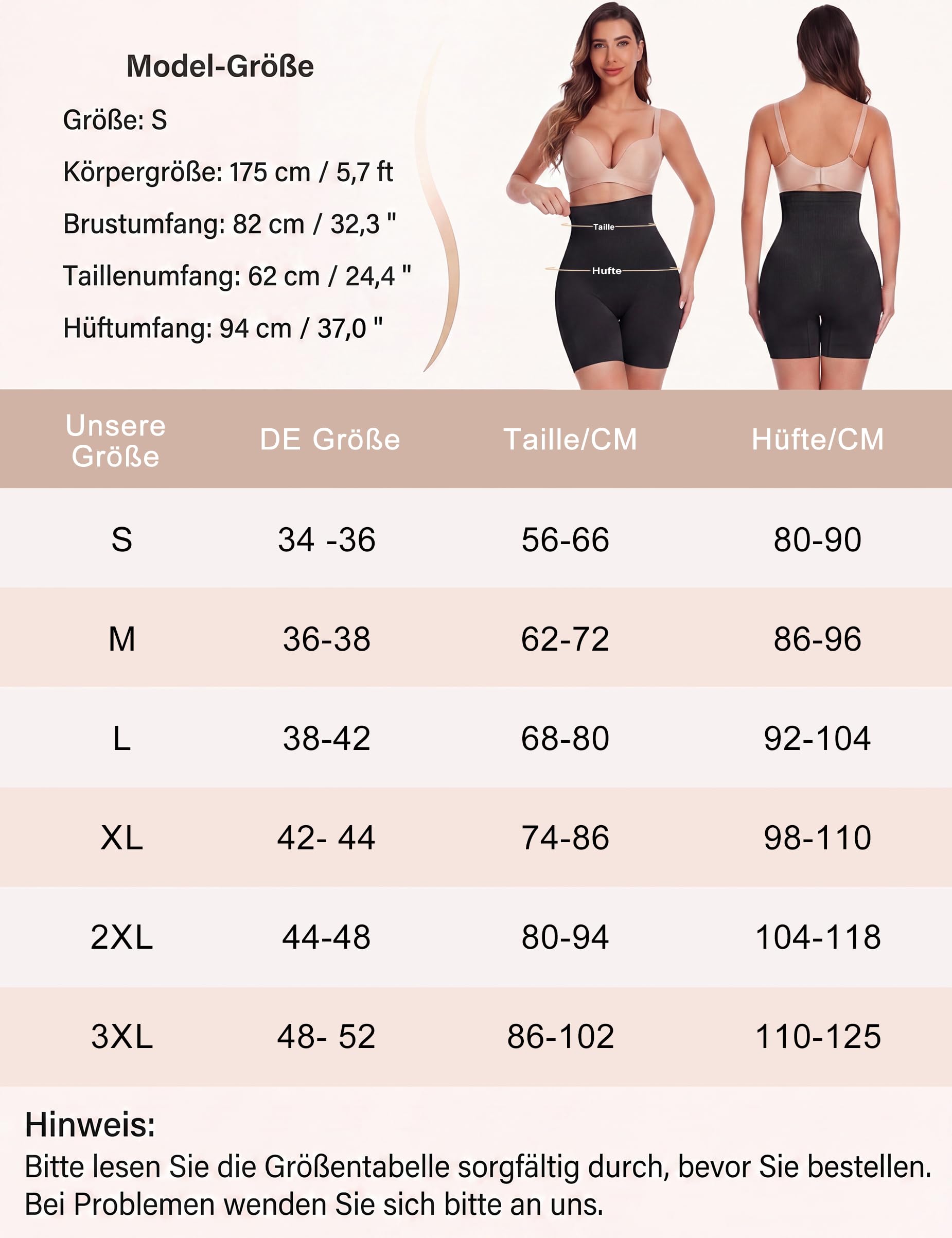 Bresdk Bauchweg Unterhose Damen Shapewear Stark Formend Hochbund Nahtlos Atmungsaktiv Yoga