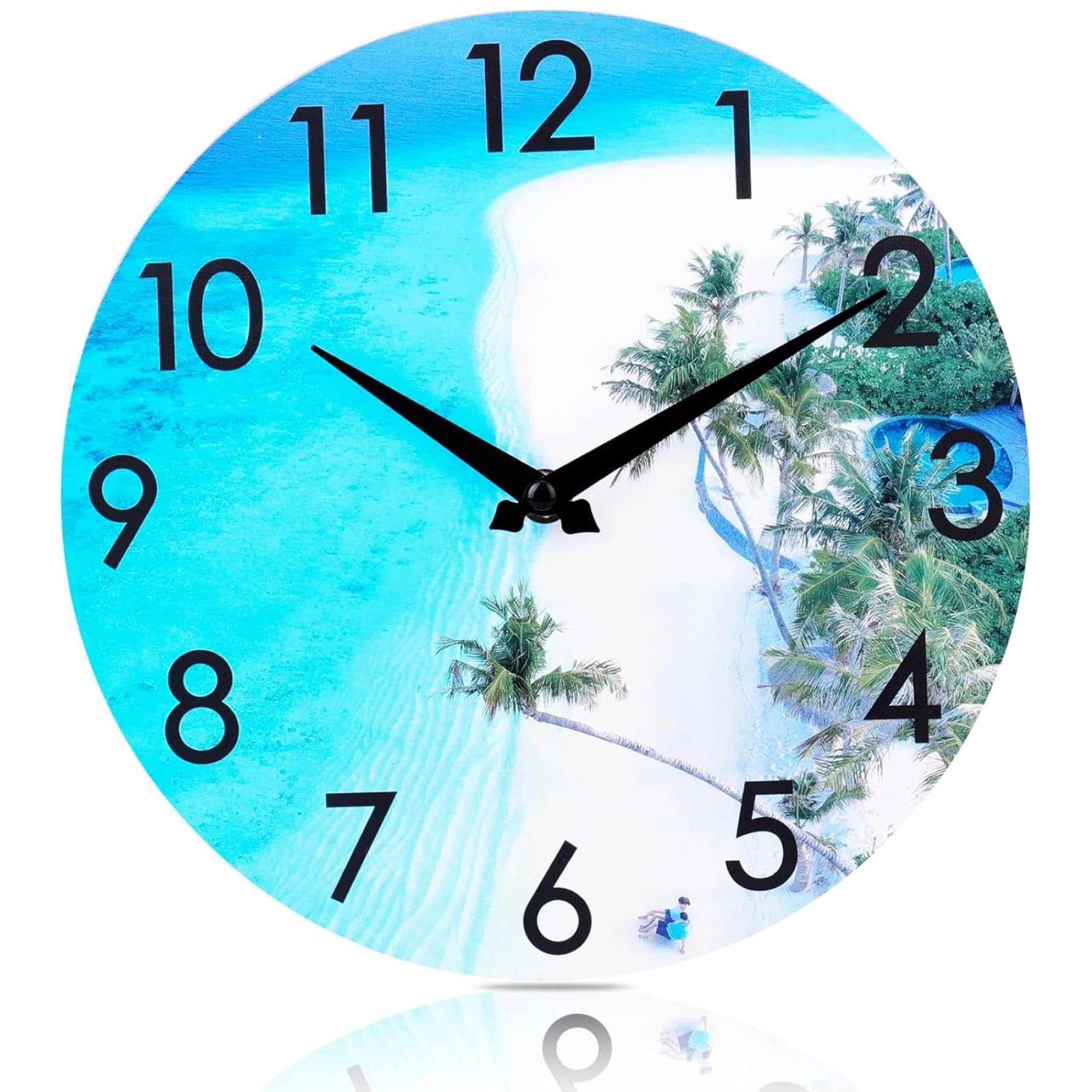 Horloge extérieure étanche en acrylique de 12 pouces pour sublimer la décoration de votre piscine