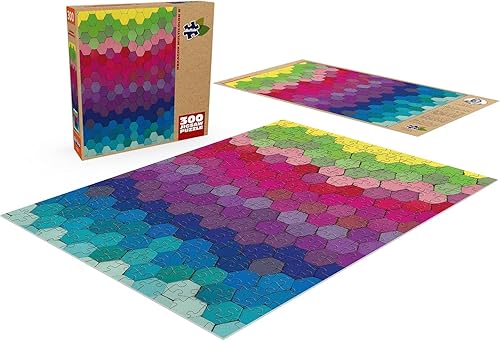 Miniatura 4 de Buffalo Games - Lynn Haughton - Hexagon Multicolor - Rompecabezas de piezas grandes para adultos - Rompecabezas desafiante perfecto para noches de