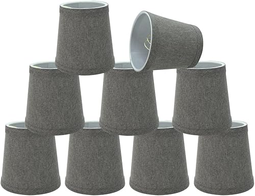 Miniatura 7 de Aspen Creative 51012-6 - Lámpara de araña con clip imperio, color borgoña, 3 pulgadas superior x 4 pulgadas inferior x 4 pulgadas de altura