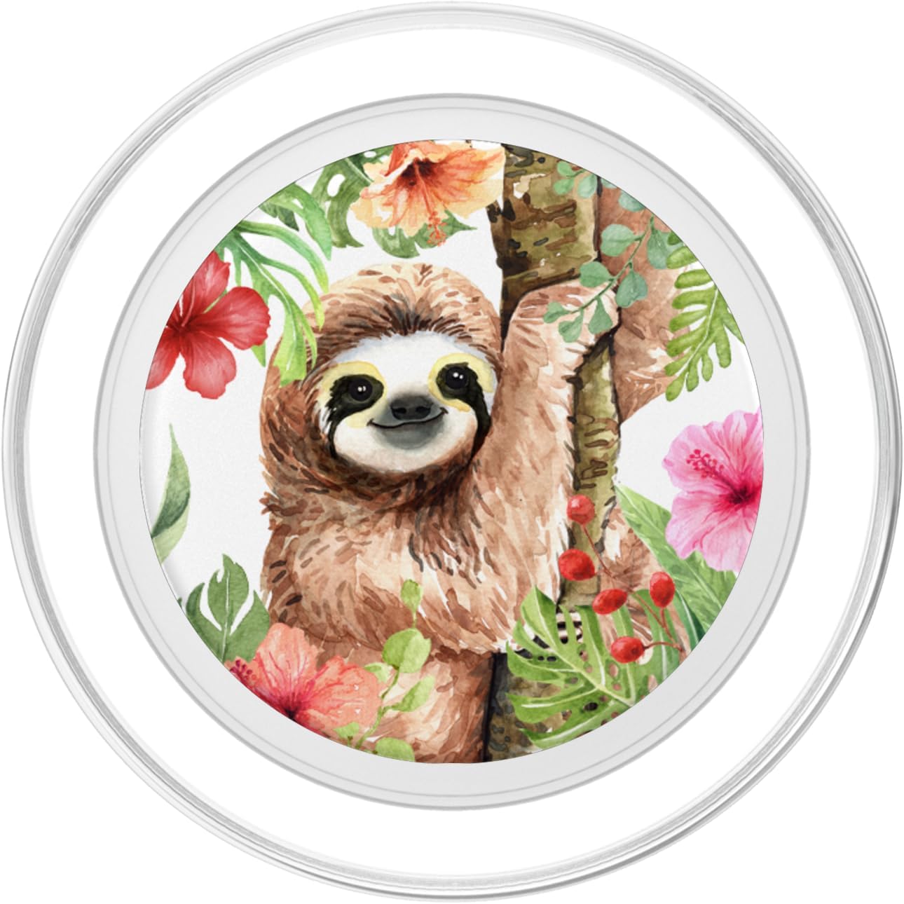 Tropical Animal Pop Gift Cute Socket Sloth For Girls PopSockets PopGrip for MagSafe