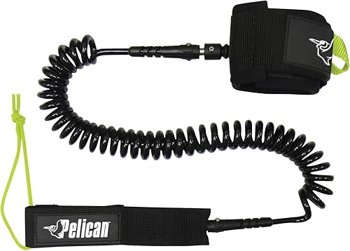 Pelican SUP - Correa de tobillo unisex prémium para barcos - PS1543 - Sistema de gancho y bucle de tabla de remo de pie con cómodo acolchado de