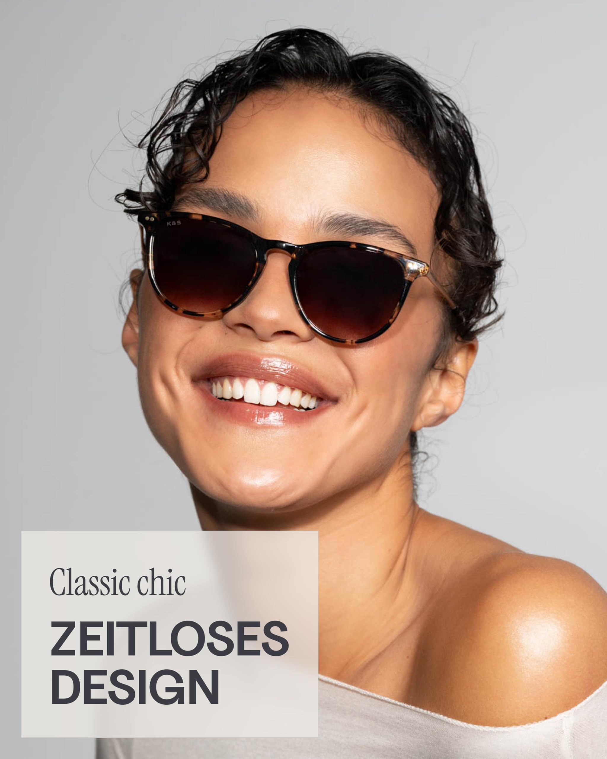Kapten & Son Sonnenbrille Rome | Sonnenbrille Damen Schmal mit Sonnen- und UV-Schutz | Für schmale bis mittlere Kopfgrößen | Stylische, runde Gläserform | Goldene Akzente | hochwertige Materialien
