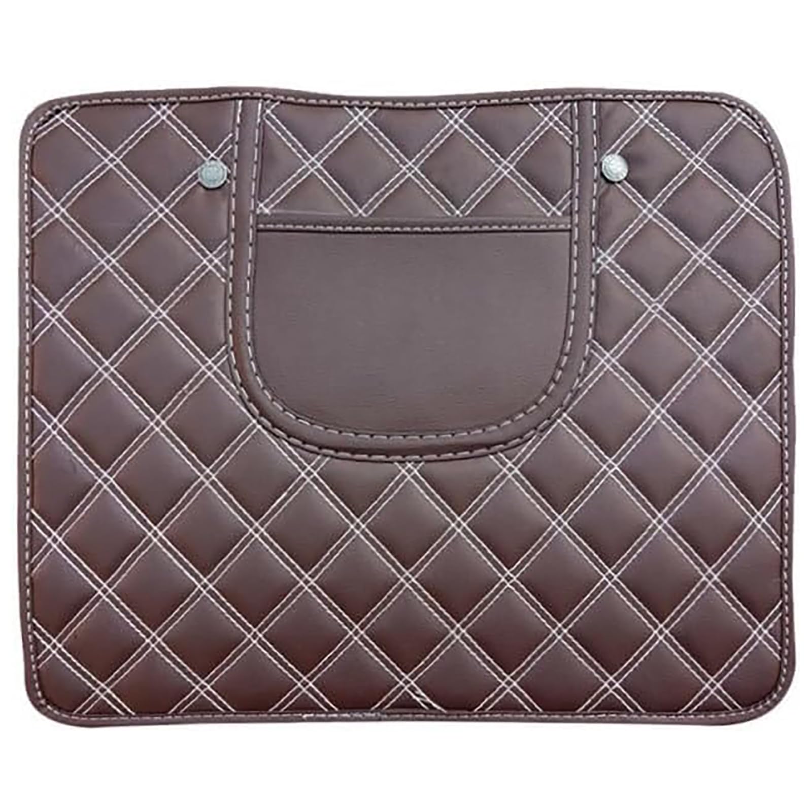 2 Piezas Almohadillas Antipatadas Asiento Coche para Peugeot 4007 5008 Rifter Bipper RCZ, Cuero Respaldo Asiento Trasero Almohadillas Impermeable Protectora Pad Accesorios Interior,D/Coffee