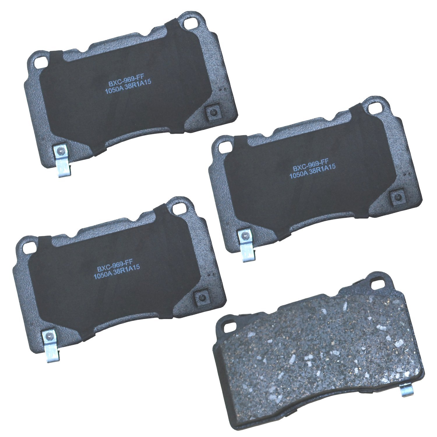 Bendix Premium SBC1050A Ceramic Front Brake Pads for Cadillac ATS 2014-2013, XTS 2014-2013, Honda Civic 2018-2017