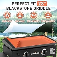 Vista 2 de Alfombrilla de silicona para parrilla Blackstone – Cubierta de Griill de 28 pulgadas, accesorios para parrilla Blackstone cobertura completa, grado