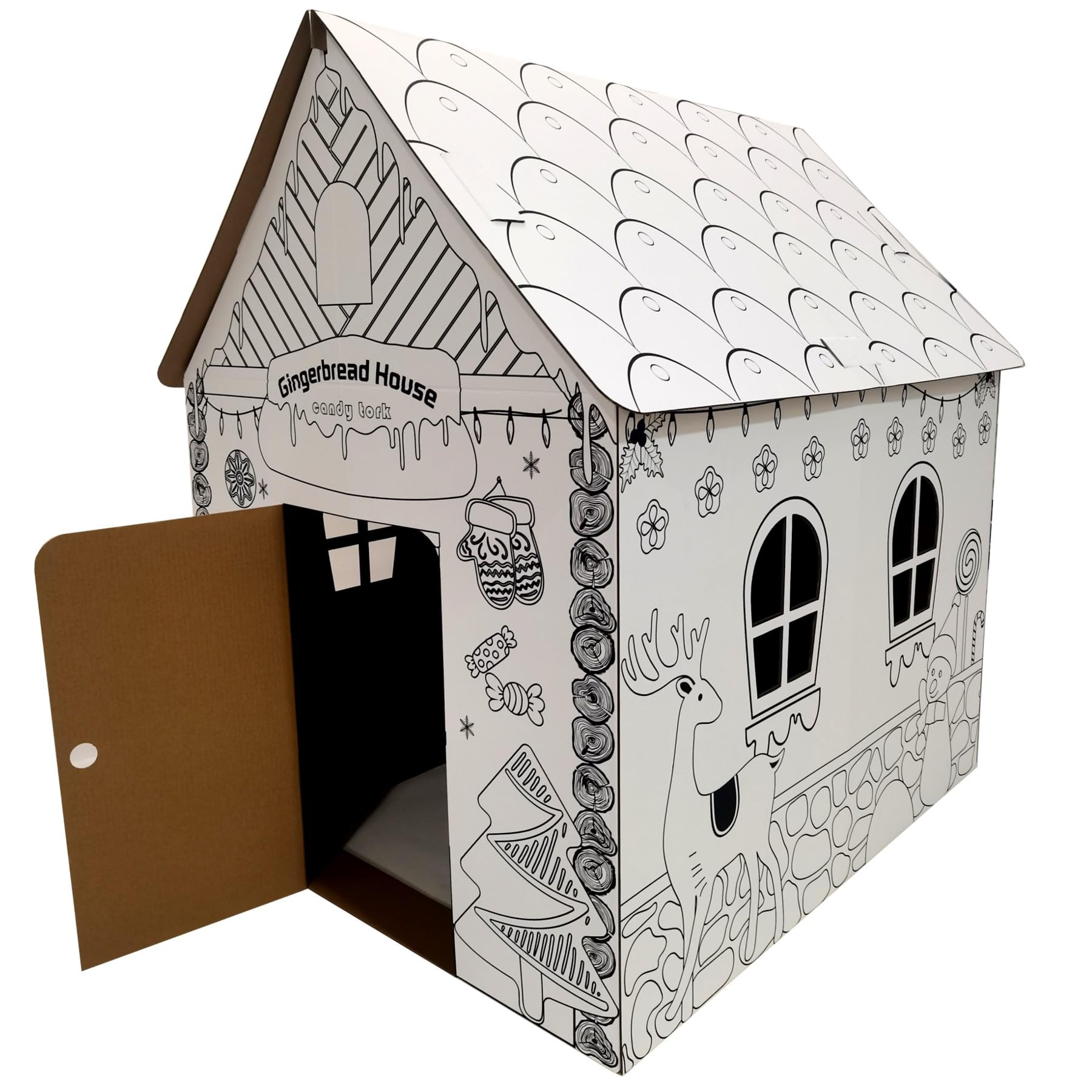 Bankers Box Cabane en carton Snacks, à colorier, à peine, idéal pour