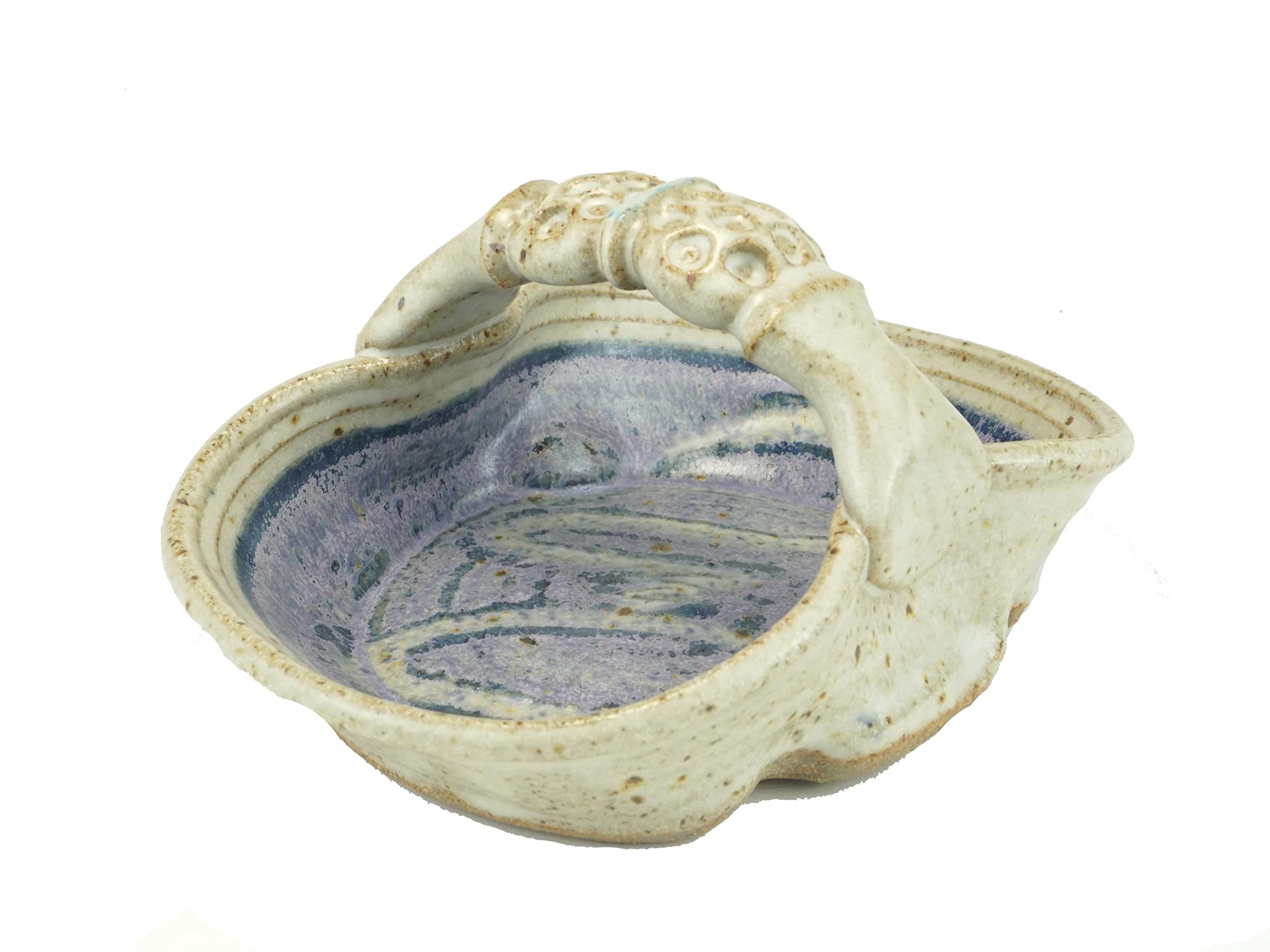 Hawkdancing Stoneware Candy Dish Soap Basket Dish Pottery Clay Spoon Rest