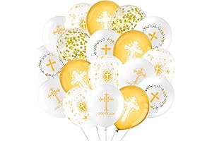 50 Balloons with Crosses for First Communion