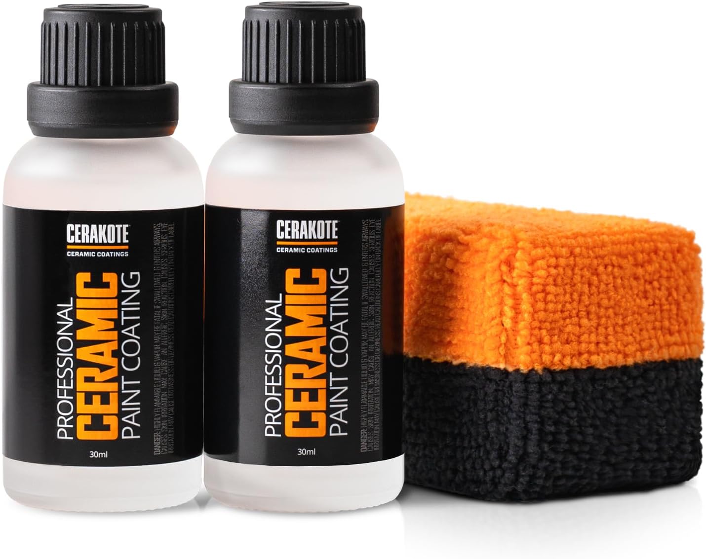 Cerakote Professional Ceramic Coating Kit with two bottles and an applicator pad