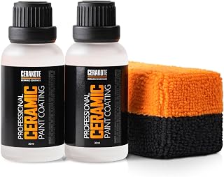 Cerakote Professional Ceramic Car Coating Kit - Ultra Hydrophobic, 500 Wash Durable High Gloss Paint Protection, Easy DIY Apply