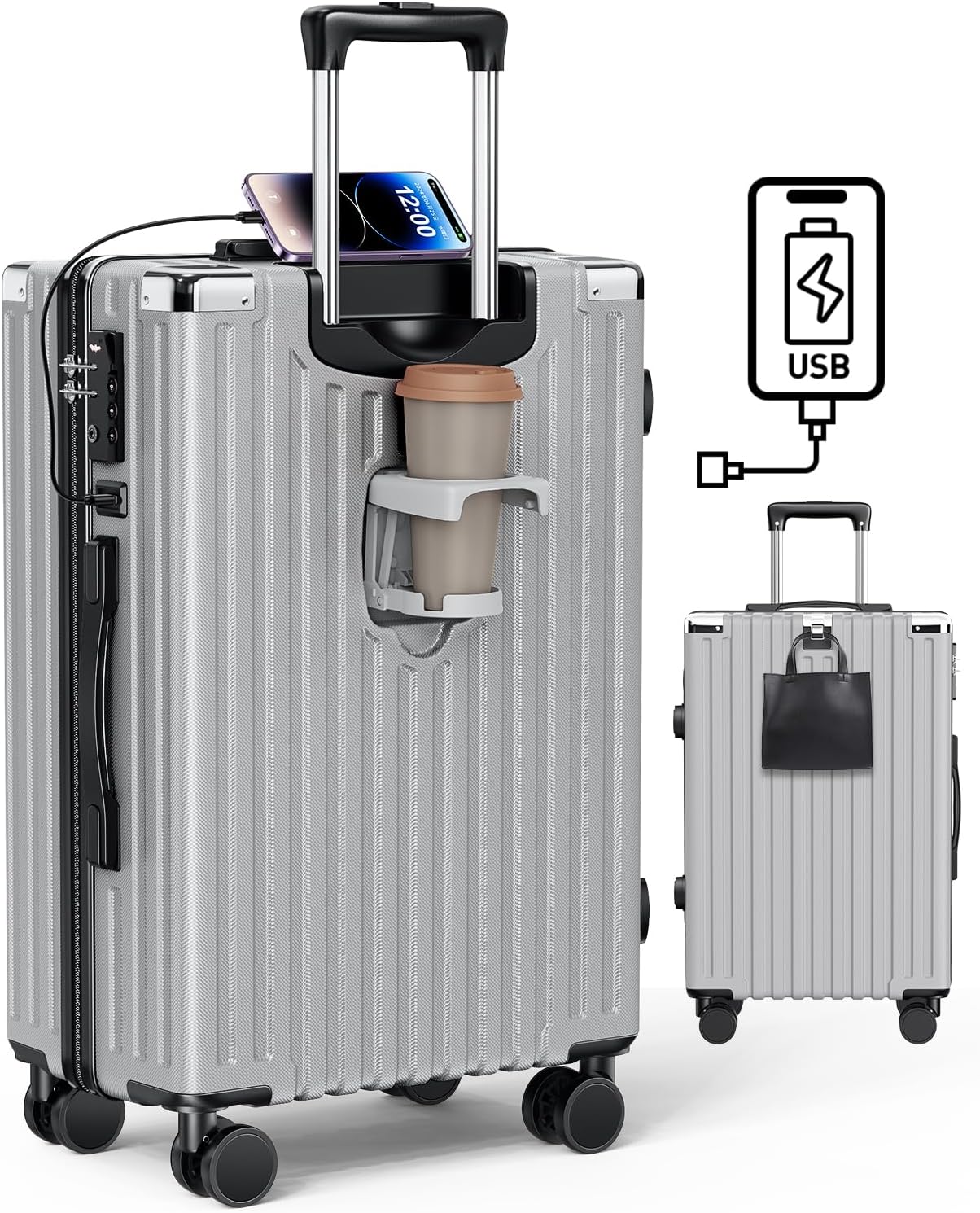 Amazon | [LAZARA] スーツケース 機内持込 超軽量 キャリーケース 大型