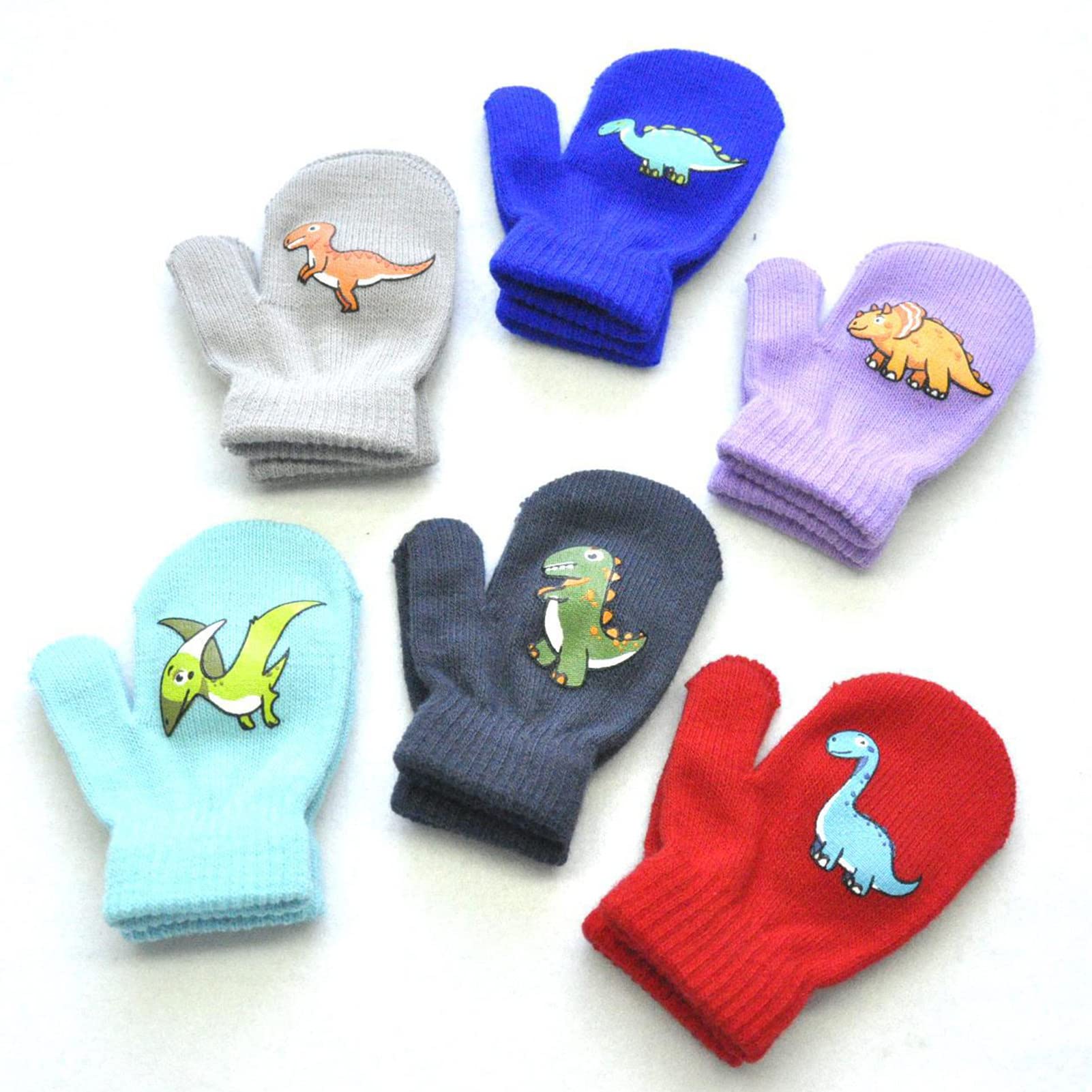 6 Paia Di Guanti Invernali Per Bambini 5-13 Anni - Caldi, Colorati E Perfetti Per Il Freddo
