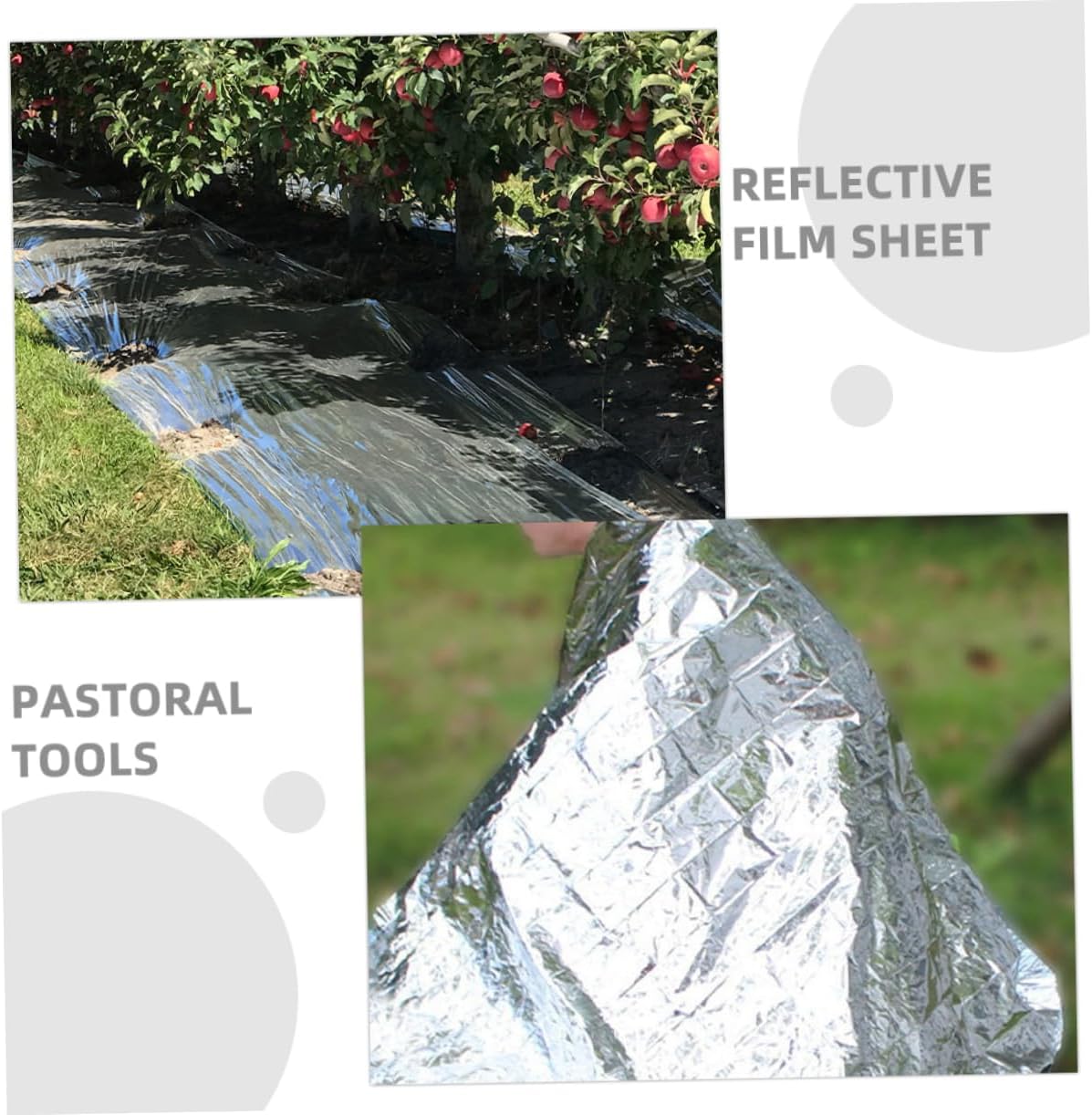 Reflective Insulation Film for Winter Plant Growth Emergency Thermal Blanket for Greenhouses Gardens and Outdoor Use Durable Cuttable and Temperature-stabilizing