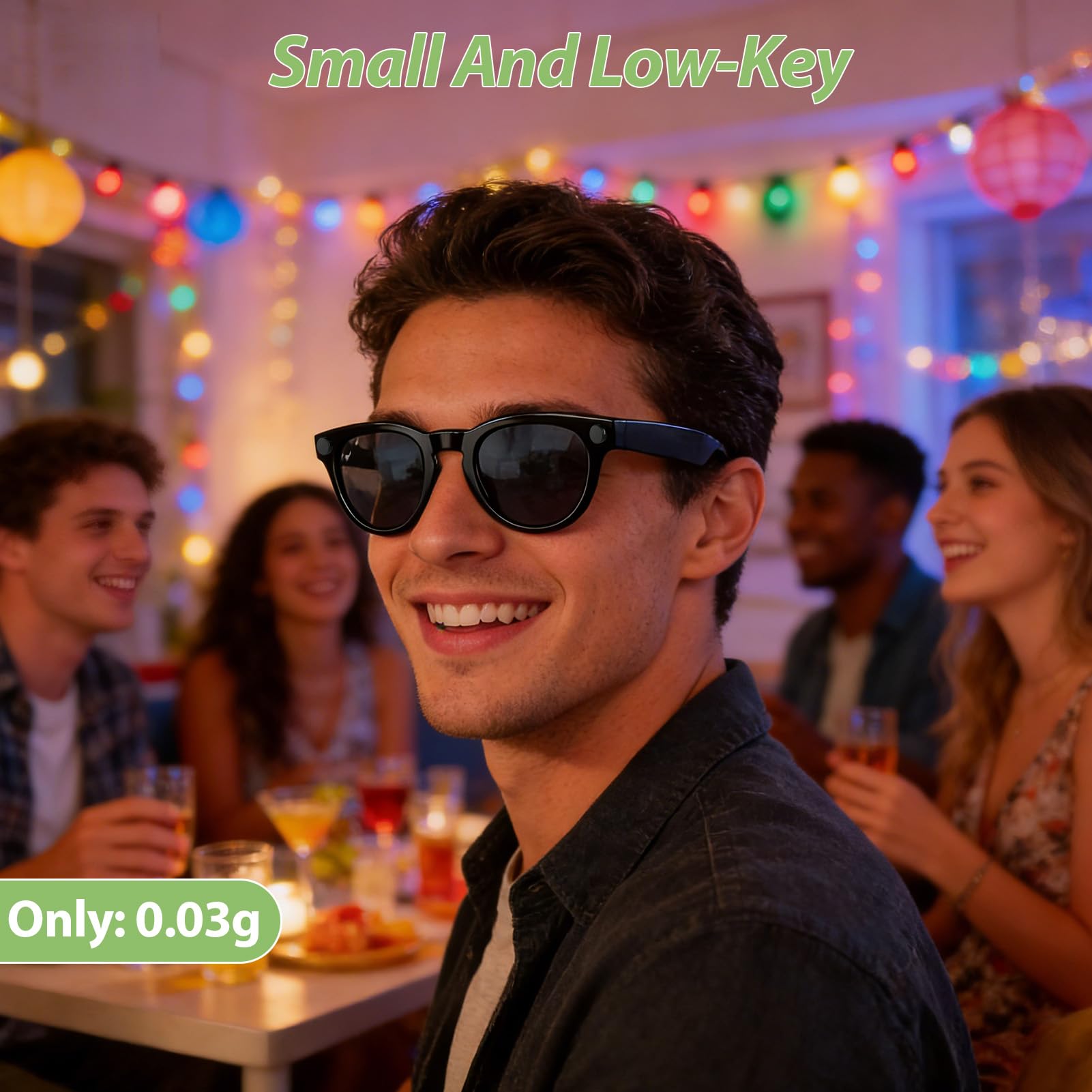 20 piezas de adhesivo autoadhesivo para bloquear la luz LED, cubierta de tapa de lente para Ray-Ban Meta Wayfarer Skyler, Oakley Meta HSTN Headliner, gafas inteligentes, protector de luz LED
