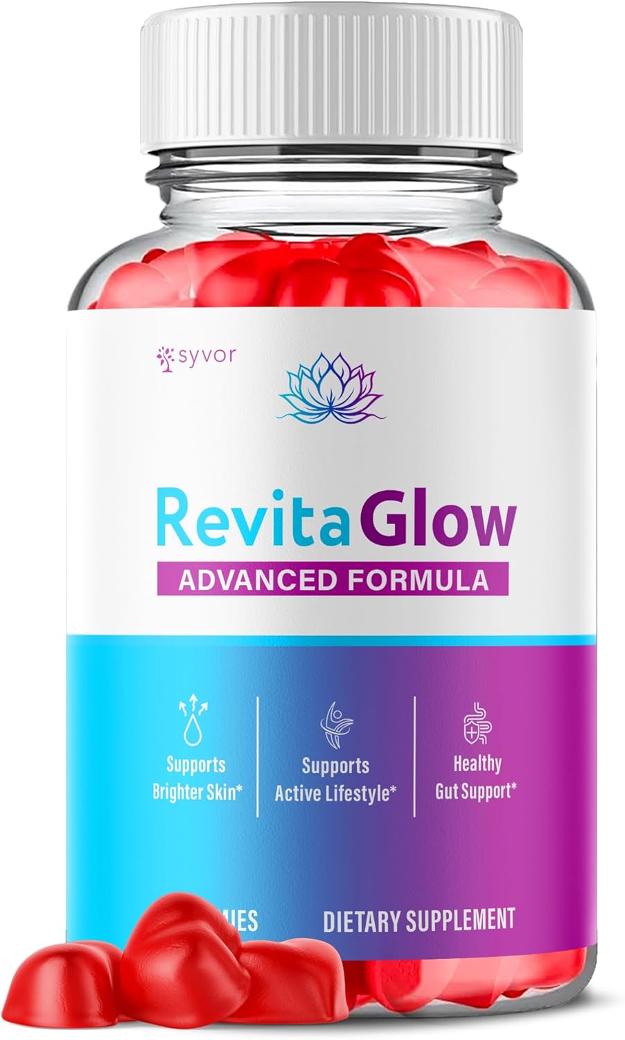 RevitaGlow Gummies, Official Revita Glow Gummies with Apple Cider Vinegar, Advanced Formula Skin Health Support Supplement with Premium Beauty Vitamins, Revitaglow Women’s Health Support (60 Gummies)