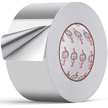 3" x 65Yd Heavy Duty Aluminum Foil Tape 3.2MIL High Temp Tape