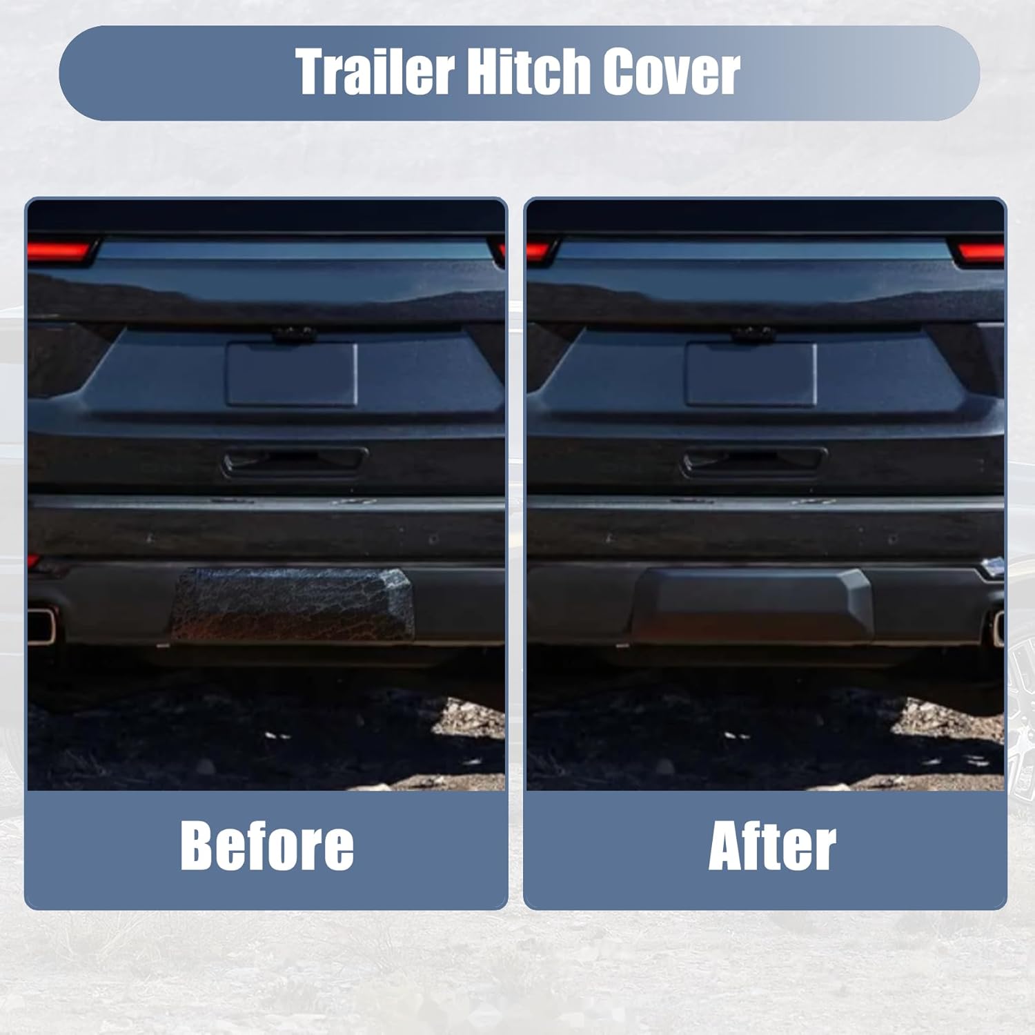 XQSMWF 23142974 ‎GM1180181 Rear PTM Trailer Hitch Cover Panel, Paint to Match Compatible with GMC Yukon Denali Yukon XL 5.3L 6.2L 2015 2016 2017 2018 2019 2020