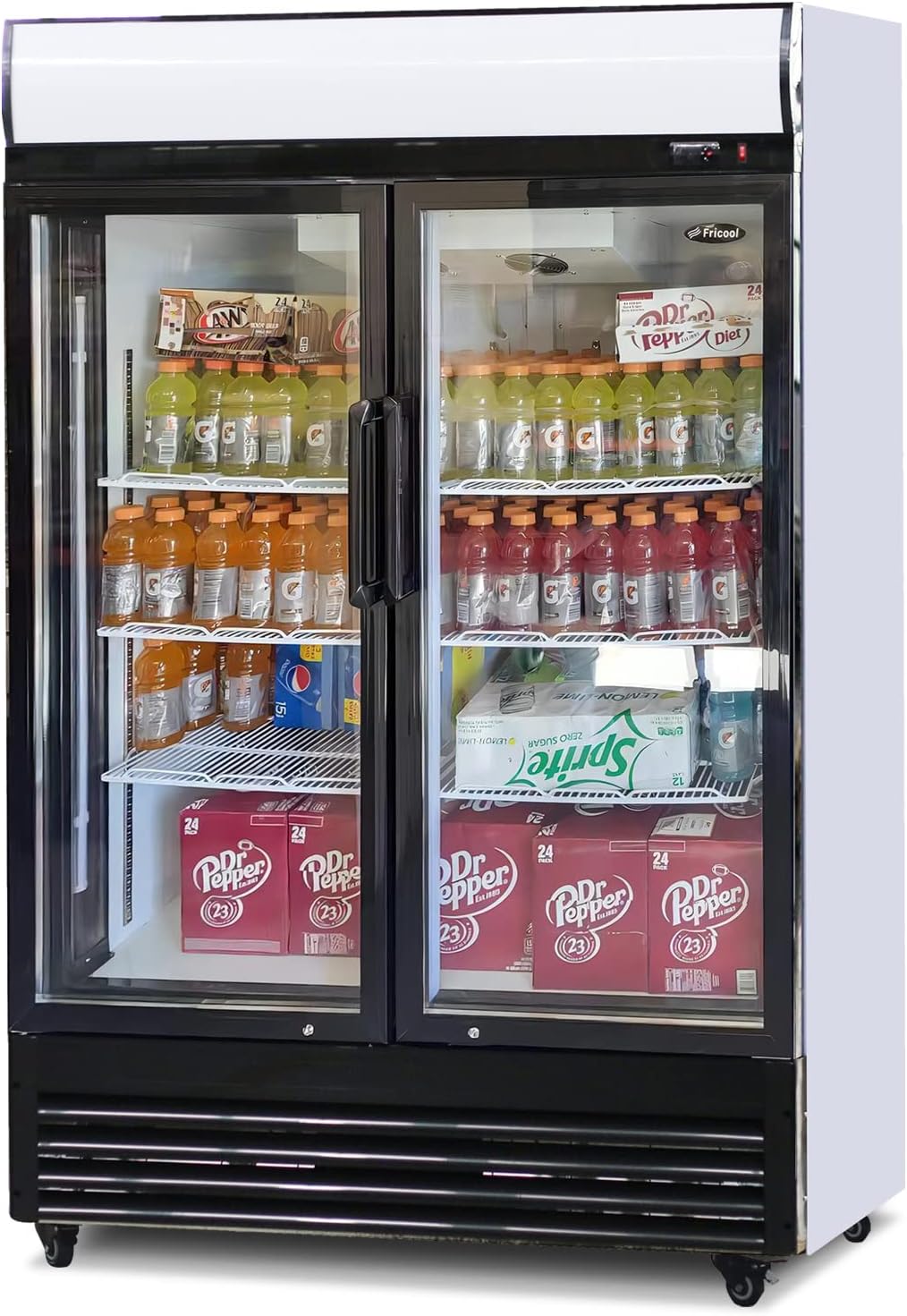 SoarFlash 51'' Glass Door Wine/Beverage Refrigerator, 31CU