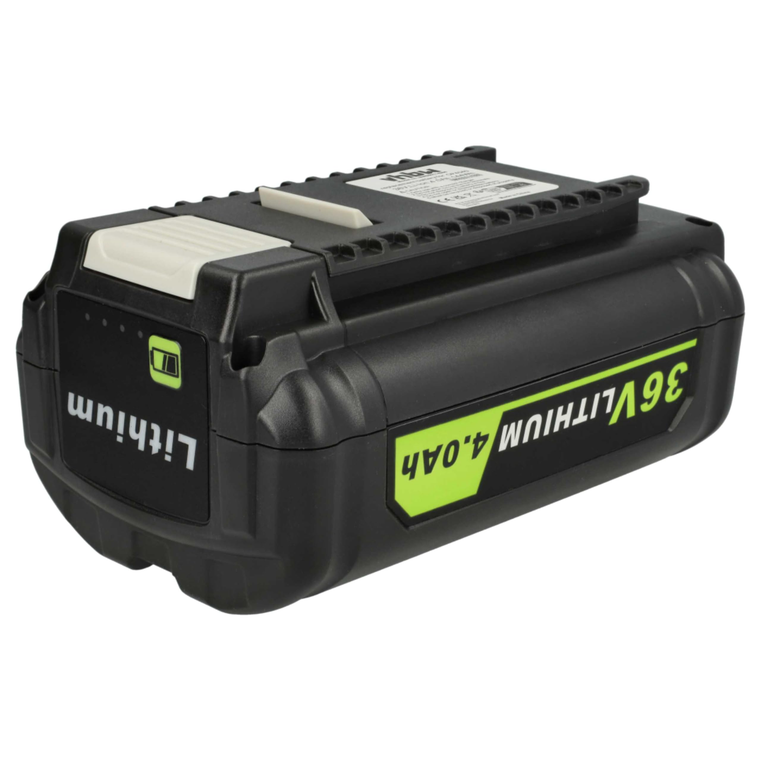 vhbw 2x batteria compatibile con Ryobi 40V Brushless Li-Ion Cordless Electric LawnMower utensile elettrico (4000 mAh, Li-Ion, 36 V)
