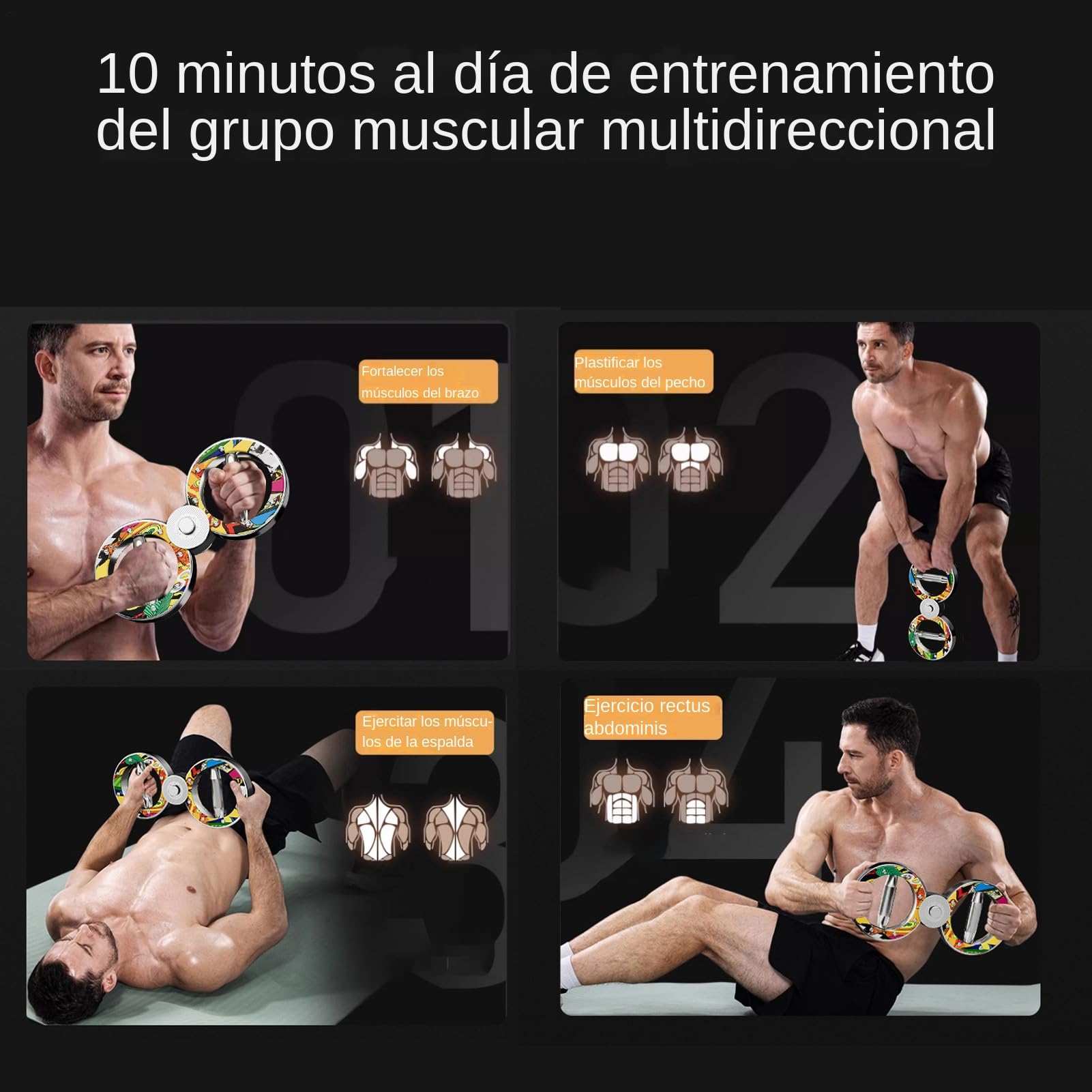 Entrenador De Fuerza para Antebrazo Máquina De Quemar Grasa para Brazos