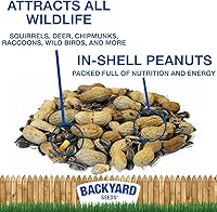 Vista 3 de CountryMax Backyard Seeds Squirrel & Chipmunk Food Mix – 8 lb Bag – Premium Wildlife Blend with Sunflower Seeds, Peanuts & Corn – Ideal for