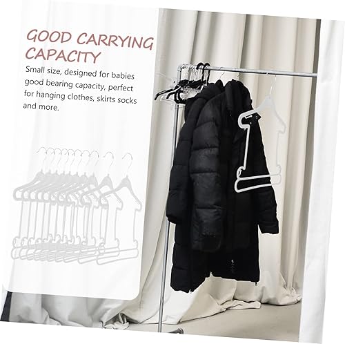 Miniatura 6 de Juego de 10 piezas de toallas para trajes de niños pequeños, perchas para ropa para abrigos, perchas para ropa de bebé, perchas para pantalones,