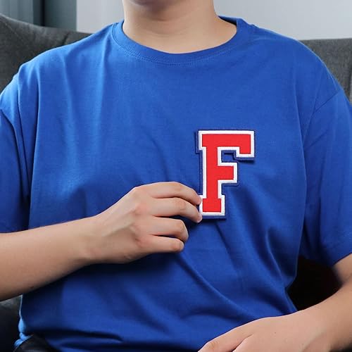 Miniatura 287 de Parches de letras termo-adhesivas de alta calidad – Lindas letras para ropa – Parche universitario para ropa – Letras bordadas de 4 1/2 parches
