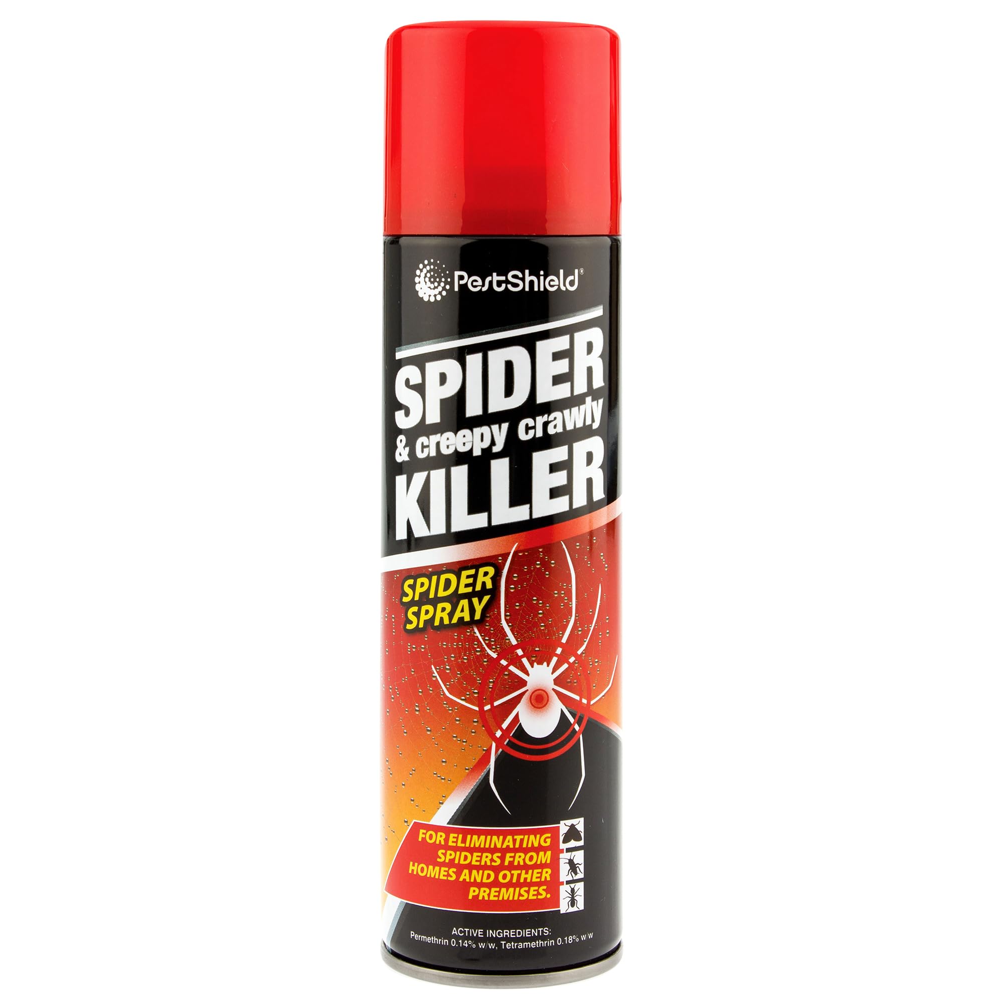Pestshield Spider & Creepy Crawly Killer Spray (200ml Aerosol)